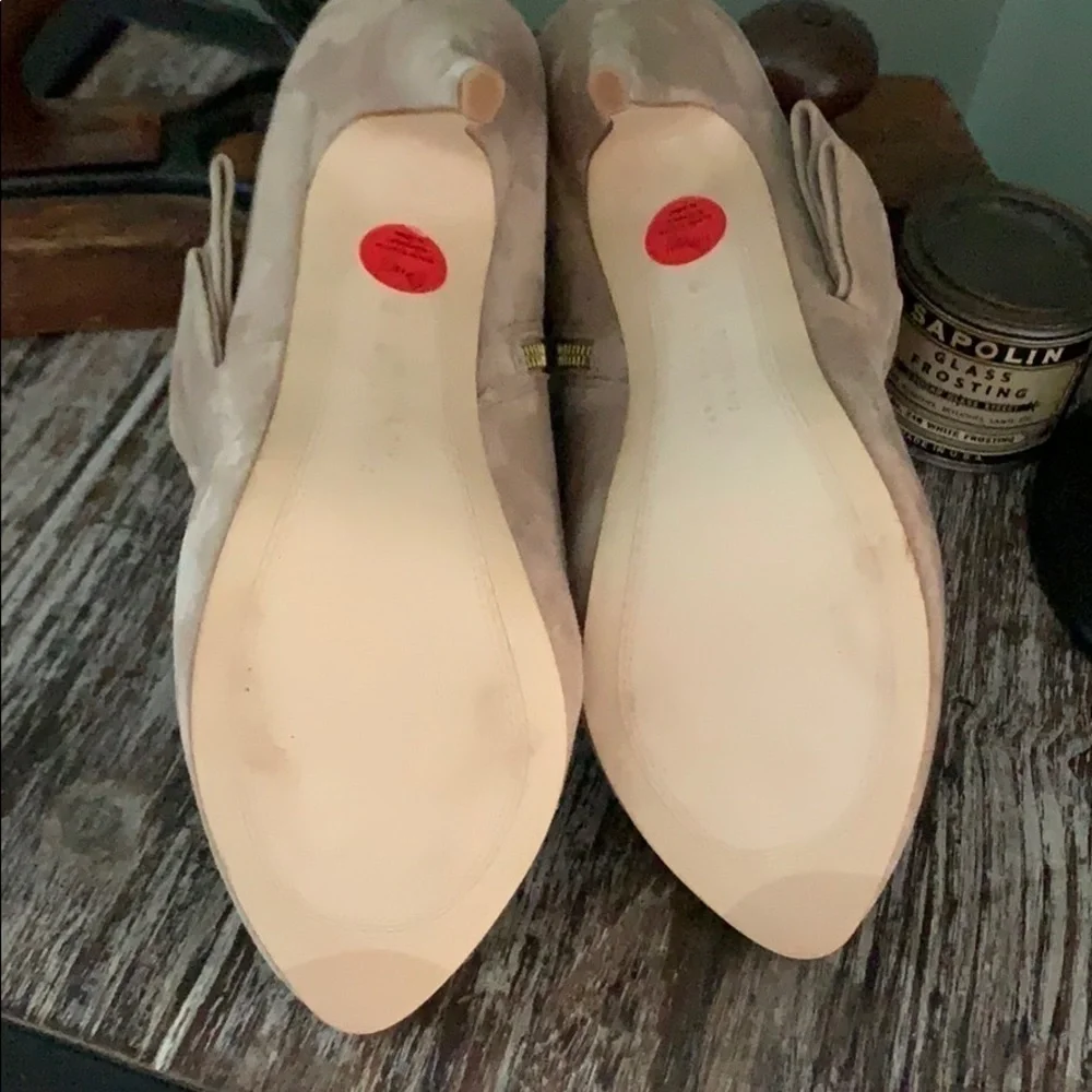 Zara WOMAN Tan Suede Ruffle Booties - Picture 11 of 15